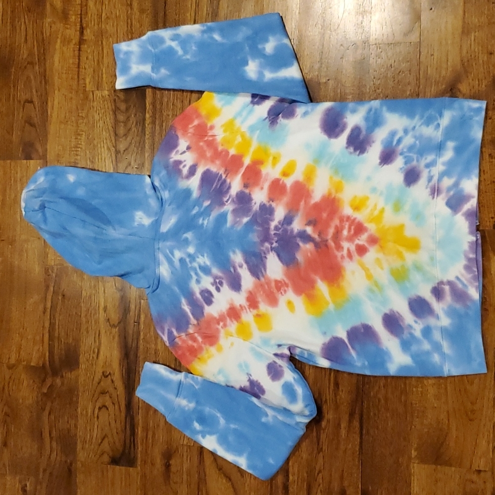 Womens No Boundaries tie dye full zip sweatshirt jacket size M - Picture 4 of 4